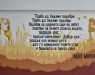 Мурали со цитати од Ацо Шопов на ѕидовите на ООУ„ Св. Климент Охридски“ во Битола