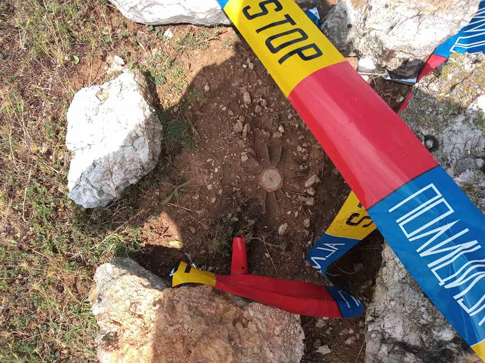 Пронајдена граната од Првата светска војна во двор