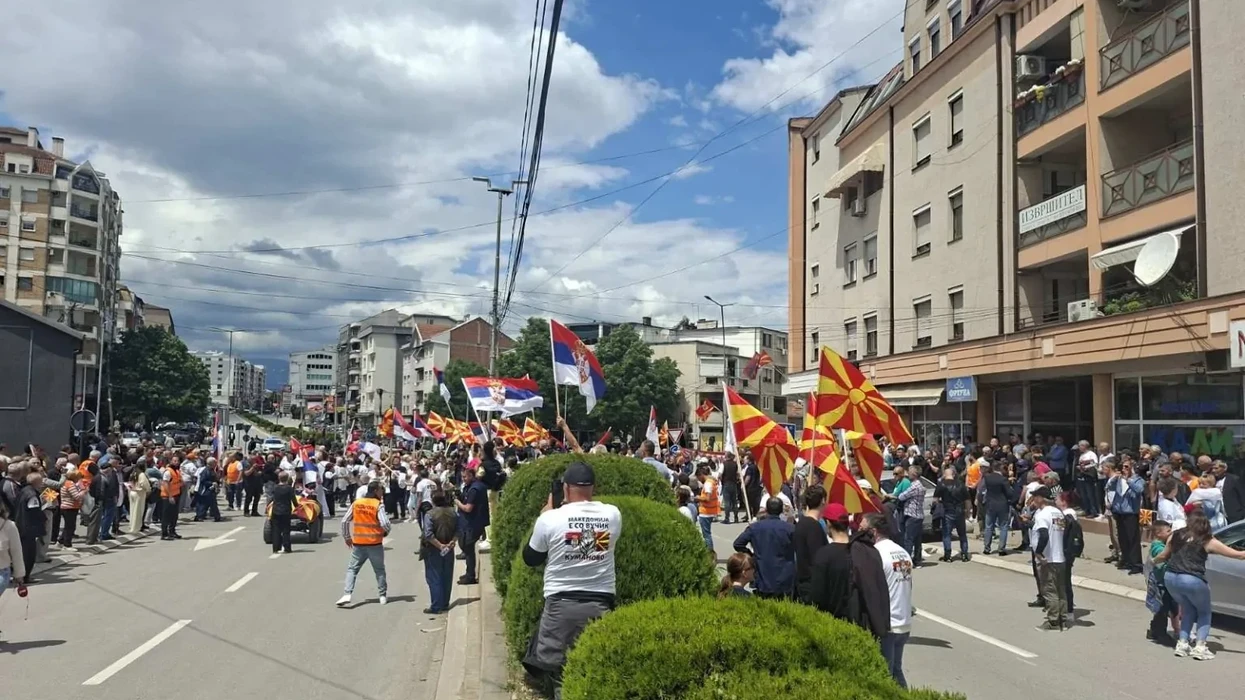 Во Куманово се одржа митинг за поддршка на Александар Вучиќ