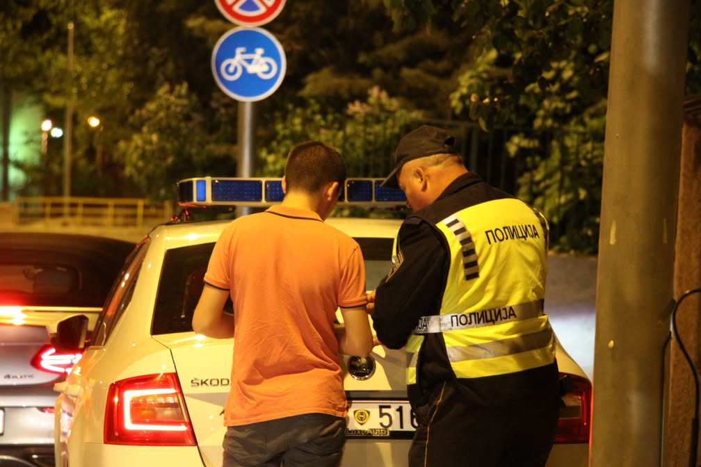 Ноќна акција на МВР низ цела Македонија: 63 санкции за возење под дејство на алкохол